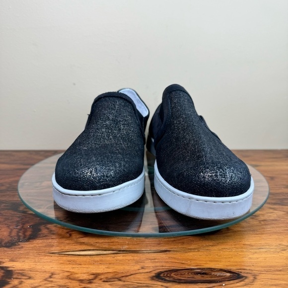 DAVID TATE Valentina Metallic Slip-On Sneaker - Black / Rose Leather - Picture 7 of 15